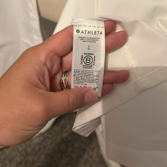 NWOT Athleta button down dress size large - Picture 4 of 4
